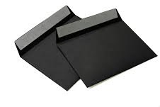 hochwertige Briefumschläge C6 114x162 mm (schwarz) 120 g/m² ohne Fenster haftklebend (Artikel 514A)(100) von Packsmart