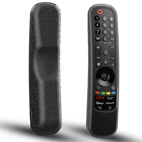 Schutzhülle für LG Magic Remote 2021–2024, Silikon-Schutzhülle für LG Smart TV-Fernbedienung MR24GN MR23GA MR22GA AN-MR21GA, Schwarz Schutzhülle für LG Magic Remote 2021–2024, Silikon-Schutzhülle für LG Smart TV-Fernbedienung MR24GN MR23GA MR22GA AN-MR21GA, Schwarz von Packzprint