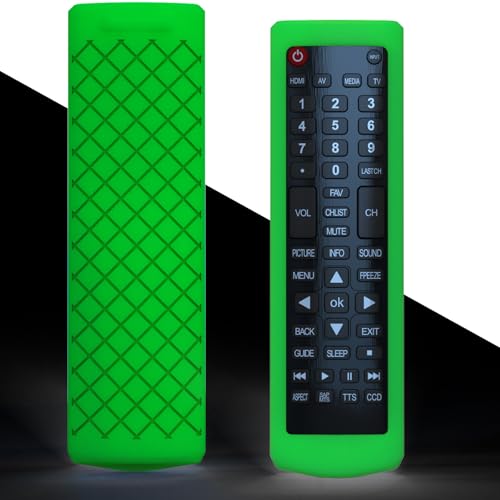 Schutzhülle für ONN ONC50UB18C05 TV-Fernbedienung, Silikon-Schutzhülle, leuchtet im Dunkeln, Grün Schutzhülle für ONN ONC50UB18C05 TV-Fernbedienung, Silikon-Schutzhülle, leuchtet im Dunkeln, Grün von Packzprint