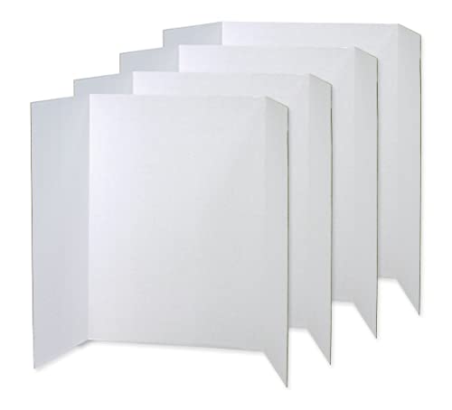 Pacon Präsentationstafeln, einwandig, Weiß, 121,9 x 91,4 cm, 4 Stück von Pacon