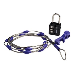 pacsafe Gepäckschloss Wrapsafe Adjustable Cable Lock schwarz 2,5 m von Pacsafe