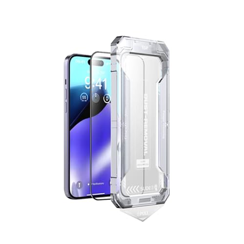 SmoothShield 2 Packs – Tempered Glass Screen Protector with Anti-Scratch Anti-Fingerprint Privacy & Auto Dust-Free Install, for iPhone 16/15/14/13/12 Pro Max Plus (HD*2,for iPhone16Plus) von PacuM