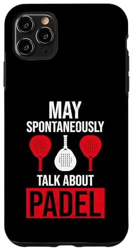 Paddelspieler Paddelball Hülle für iPhone 11 Pro Max von Padel Clothing for Padel Lovers