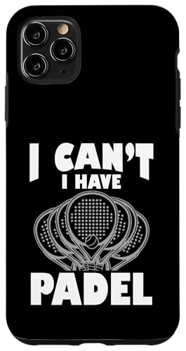 Paddelspieler Paddelball Hülle für iPhone 11 Pro Max von Padel Clothing for Padel Lovers