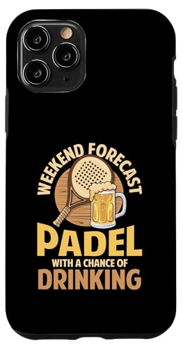 Paddelspieler Paddelball Hülle für iPhone 11 Pro von Padel Clothing for Padel Lovers