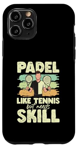 Paddelspieler Paddelball Hülle für iPhone 11 Pro von Padel Clothing for Padel Lovers
