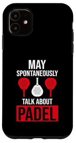 Paddelspieler Paddelball Hülle für iPhone 11 von Padel Clothing for Padel Lovers