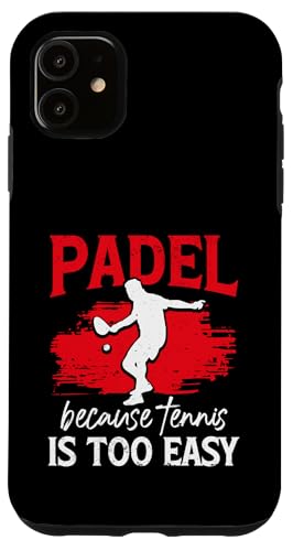 Paddelspieler Paddelball Hülle für iPhone 11 von Padel Clothing for Padel Lovers