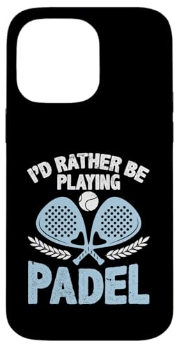 Paddelspieler Paddelball Hülle für iPhone 14 Pro Max von Padel Clothing for Padel Lovers