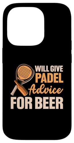 Paddelspieler Paddelball Hülle für iPhone 14 Pro von Padel Clothing for Padel Lovers