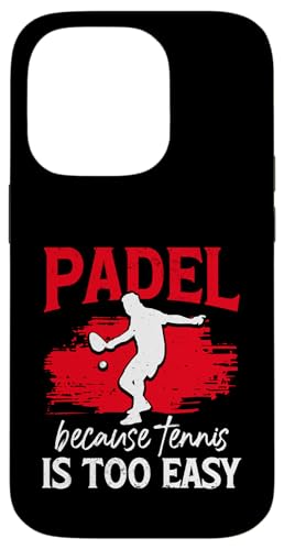 Paddelspieler Paddelball Hülle für iPhone 14 Pro von Padel Clothing for Padel Lovers