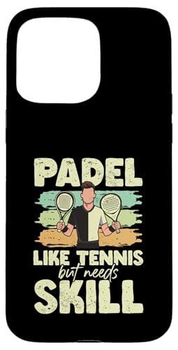 Paddelspieler Paddelball Hülle für iPhone 15 Pro Max von Padel Clothing for Padel Lovers