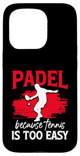Paddelspieler Paddelball Hülle für iPhone 15 Pro von Padel Clothing for Padel Lovers