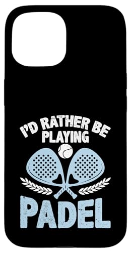 Paddelspieler Paddelball Hülle für iPhone 15 von Padel Clothing for Padel Lovers