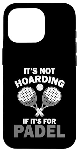 Paddelspieler Paddelball Hülle für iPhone 16 Pro von Padel Clothing for Padel Lovers