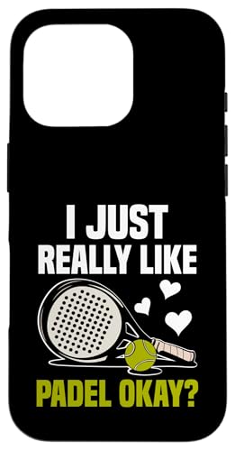 Paddelspieler Paddelball Hülle für iPhone 16 Pro von Padel Clothing for Padel Lovers