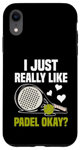 Paddelspieler Paddelball Hülle für iPhone XR von Padel Clothing for Padel Lovers