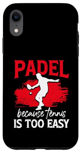 Paddelspieler Paddelball Hülle für iPhone XR von Padel Clothing for Padel Lovers