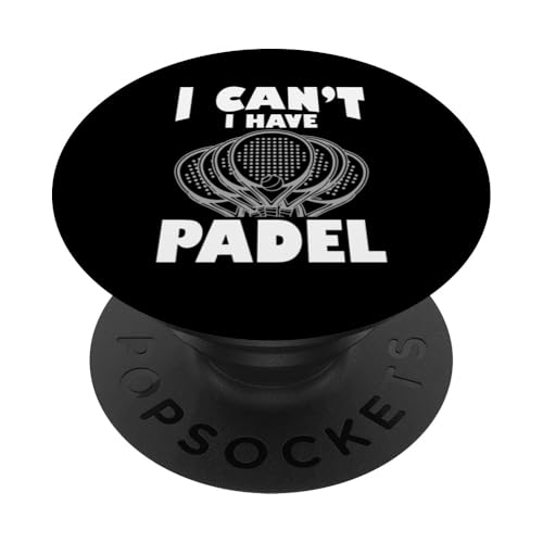 Paddelspieler Paddelball PopSockets Klebender PopGrip Paddelspieler Paddelball PopSockets Klebender PopGrip von Padel Clothing for Padel Lovers