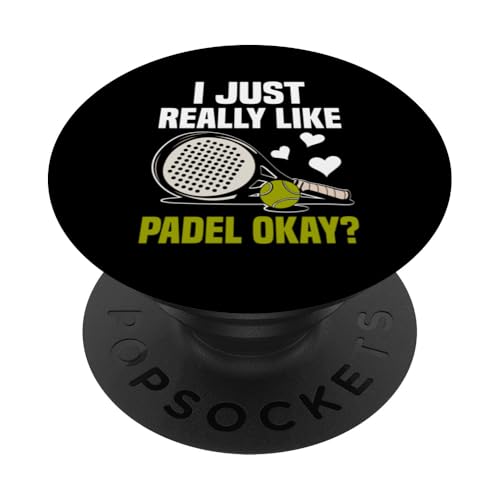 Paddelspieler Paddelball PopSockets Klebender PopGrip Paddelspieler Paddelball PopSockets Klebender PopGrip von Padel Clothing for Padel Lovers