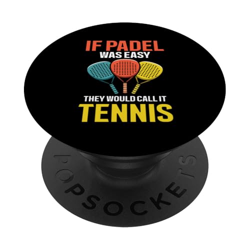 Paddelspieler Paddelball PopSockets Klebender PopGrip Paddelspieler Paddelball PopSockets Klebender PopGrip von Padel Clothing for Padel Lovers