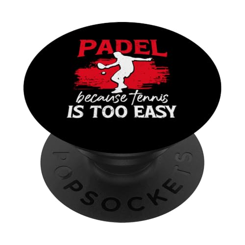 Paddelspieler Paddelball PopSockets Klebender PopGrip von Padel Clothing for Padel Lovers