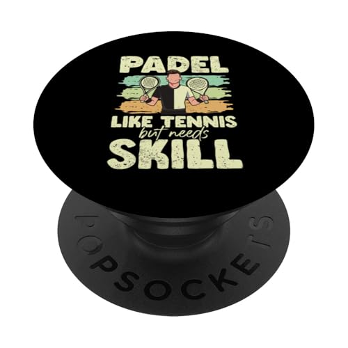 Paddelspieler Paddelball PopSockets Klebender PopGrip von Padel Clothing for Padel Lovers