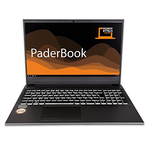 PaderBook Basic i55 <> 15,6" FHD <> Core i5 1235U <> RAM: 32GB <> SSD: 1000GB <> beleuchtete RGB Tastatur <> DVD-Brenner <> Windows 11 Pro <> Office 2021 Professional von PaderBook