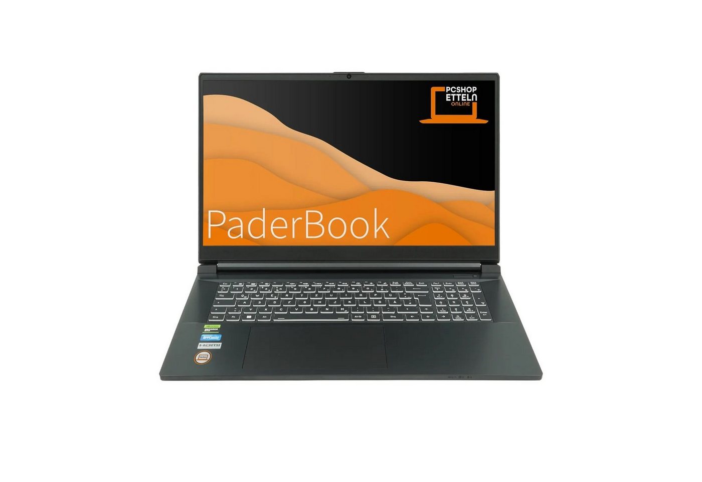 PaderBook CAD i97 Gaming-Notebook (43,90 cm/17.3 Zoll, Intel Core i9 13900H, NVIDIA GeForce RTX 4050, 500 GB SSD, fertig installiert & aktiviert) von PaderBook