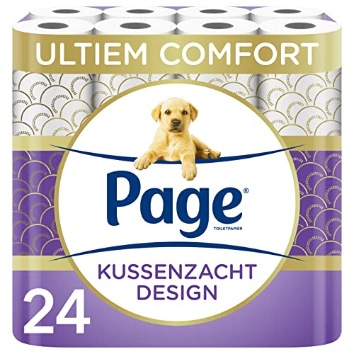 Page Toilettenpapier - Kissenweiches Design Toilettenpapier - 24 Rollen - Vorteilspack von Page