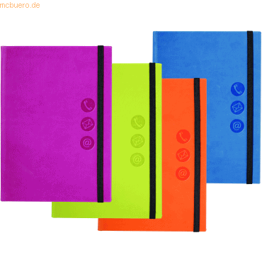 5 x Pagna Adressbuch A5 mit Register farbig sortiert 5 x Pagna Adressbuch A5 mit Register farbig sortiert von Pagna