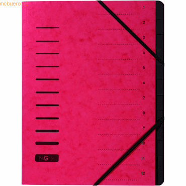 Pagna Ordnungsmappe 12 Fächer rot Pagna Ordnungsmappe 12 Fächer rot von Pagna