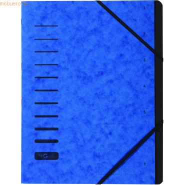 Pagna Ordnungsmappe 7 Fächer blau Pagna Ordnungsmappe 7 Fächer blau von Pagna