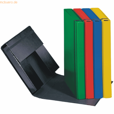 6 x Pagna Heftbox A4 Pappe farbig sortiert von Pagna