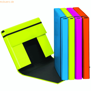 6 x Pagna Heftbox Trend A5 Pappe farbig sortiert von Pagna