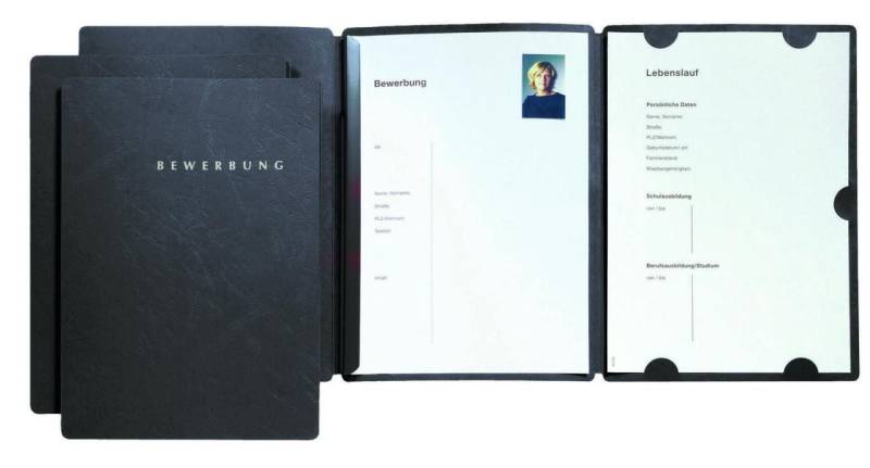 PAGNA Bewerbungsmappen Select DIN A4 schwarz von Pagna