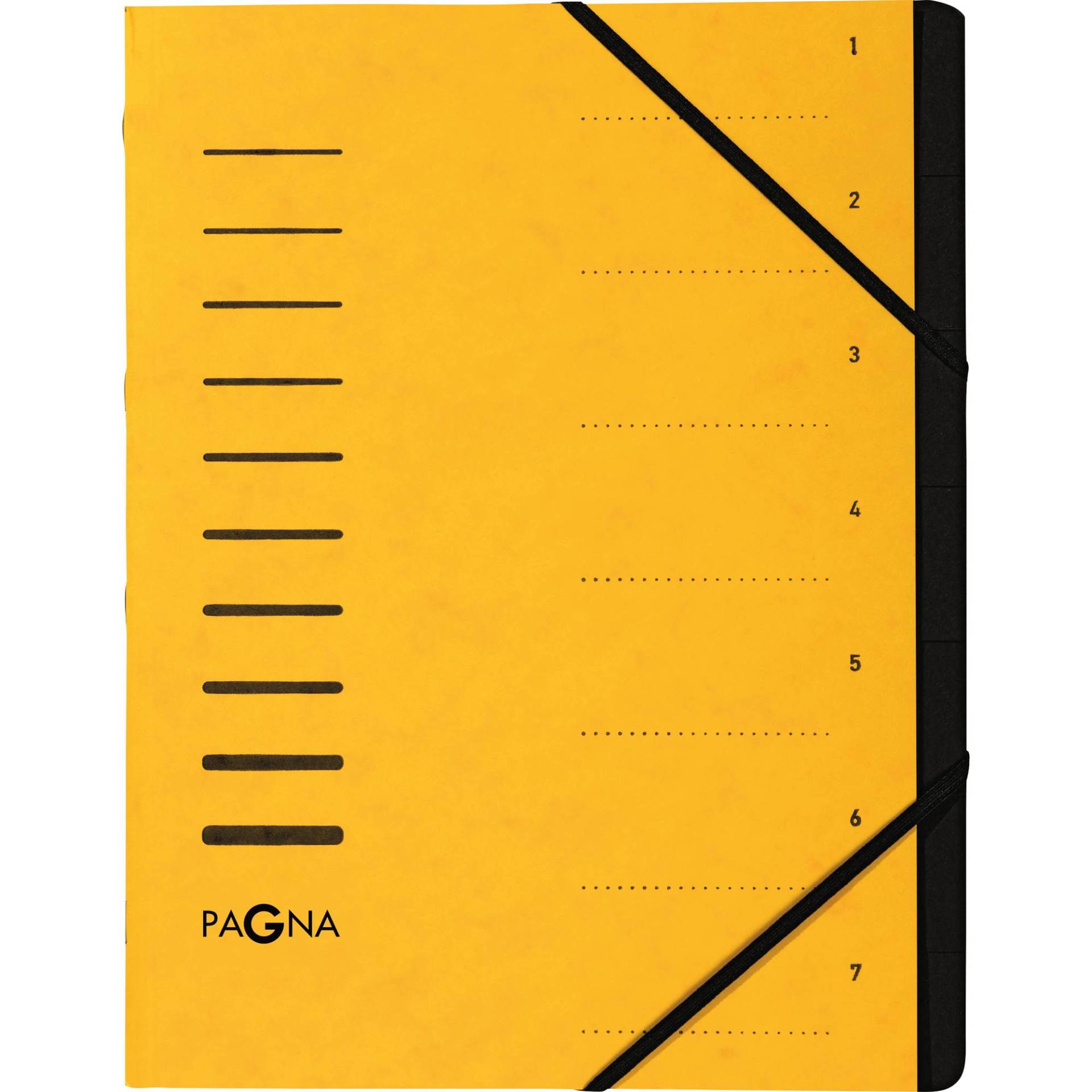 PAGNA Ordnungsmappe 7 Fächer 1-7 gelb PAGNA Ordnungsmappe 7 Fächer 1-7 gelb von Pagna