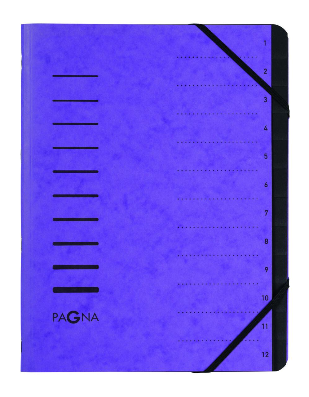 PAGNA Ordnungsmappe DIN A4 12-Fach aubergine PAGNA Ordnungsmappe DIN A4 12-Fach aubergine von Pagna