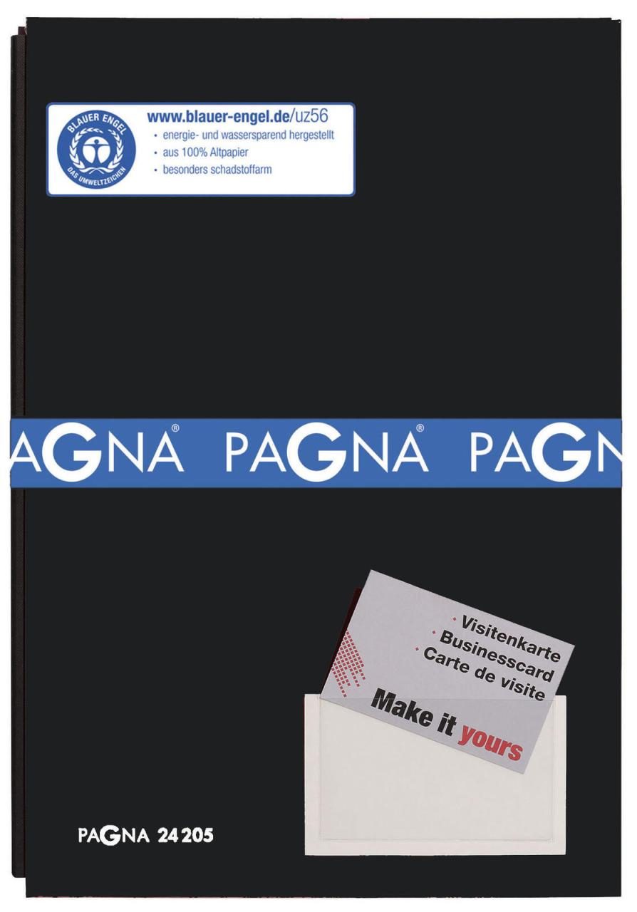 PAGNA Unterschriftenmappe DIN A4 Schwarz von Pagna