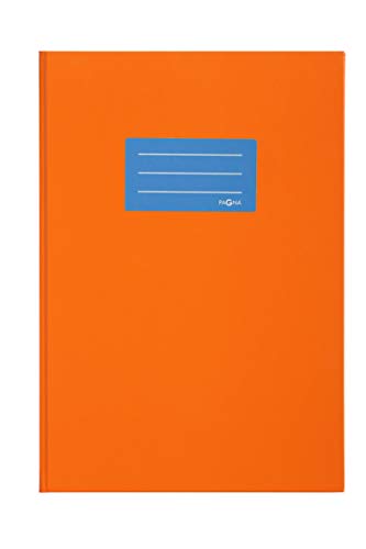 Pagna 26070-09 Notizbuch Style Up A4 (Kladde mit 192 Seiten, karierte Seiten, orange von Pagna