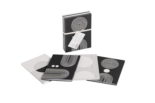 Pagna 26096-25 Set Notizbuch A5 Abstrakt 128S dotted lines 4 Stück von Pagna