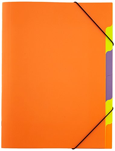 Pagna 41803-09 Ordnungsmappe, Funky School Trend PP, 5-teilig, orange von Pagna