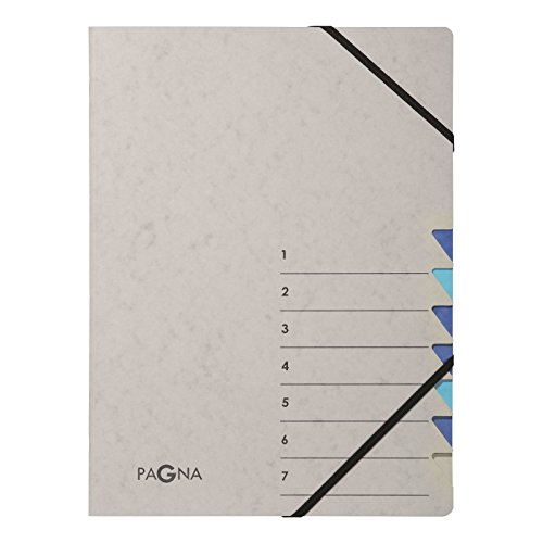 Pagna 44307-02 Ordnungsmappe 7 Fächer Easy Grey 1-7 blau Pagna 44307-02 Ordnungsmappe 7 Fächer Easy Grey 1-7 blau von Pagna