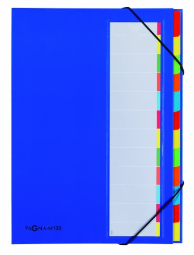 Pagna Deskorganizer Premium (Sammelmappe, 12 Fächer) blau von Pagna