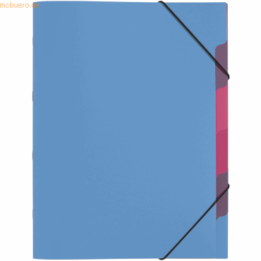 Pagna Ordnungsmappe A4 5 Fächer Funky School hellblau PP Pagna Ordnungsmappe A4 5 Fächer Funky School hellblau PP von Pagna