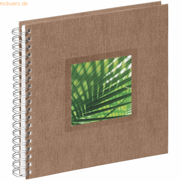 Pagna Spiralalbum 24x25cm Nature Palm braun 50 Seiten von Pagna