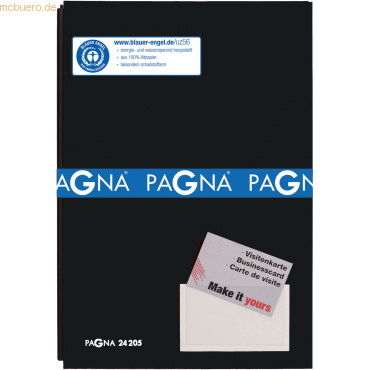 Pagna Unterschriftsmappe 20 Fächer Color schwarz von Pagna