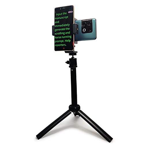 Doppelter Smartphone-Clip, ausziehbares Mini-Stativ für Kamera/Telefon/Webcam/Fill Light und andere Geräte mit 1/4 Zoll Gewinde, Live-Broadcast-Ständer, Smartphone-Teleprompter Doppelter Smartphone-Clip, ausziehbares Mini-Stativ für Kamera/Telefon/Webcam/Fill Light und andere Geräte mit 1/4 Zoll Gewinde, Live-Broadcast-Ständer, Smartphone-Teleprompter von PaiPaiGo