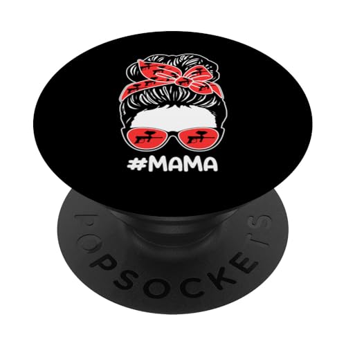 Paintballspieler Mama Mutter Paintball PopSockets Klebender PopGrip von Paintballspiel Paintball