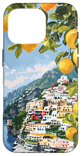 Hülle für iPhone 16 Pro Italienische Küste mit Amalfi-Zitronen aus dem Mittelmeer Hülle für iPhone 16 Pro Italienische Küste mit Amalfi-Zitronen aus dem Mittelmeer von Painting of the Italian Mediterranean Amalfi Coast